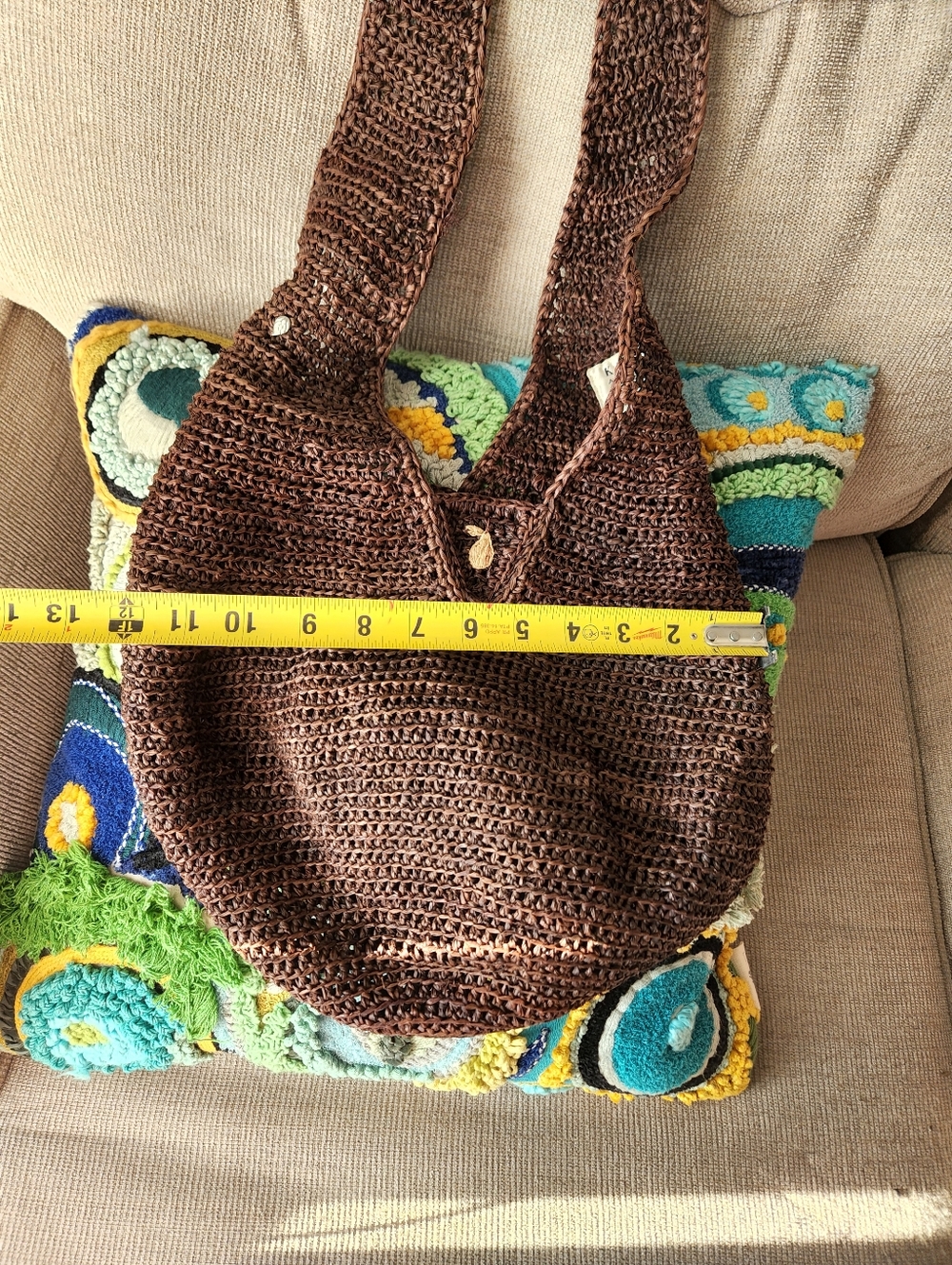 Helen Kaminski Brown Woven Crossbody Tote - Picture 4 of 12